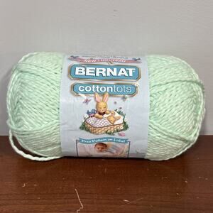 Bernat Cottontots Yarn SWEET GREEN #90230 Full 4 oz 100% Cotton Made In Canada